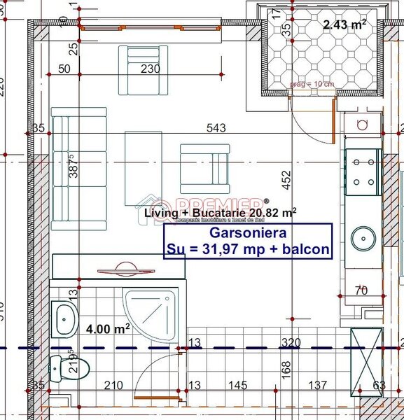 Sector 4, Metalurgiei garsoniera constructie finalizata,  oferta decembrie